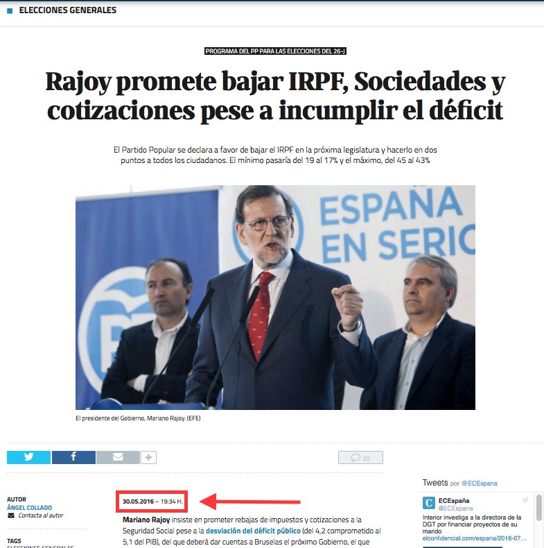 IzquierdaUnida's tweet photo. El @PPopular y el impuesto de sociedades, antes y después de las elecciones. Comparen. #NuestroInfiernoAzulEs el PP. https://t.co/xGfhVbyefG