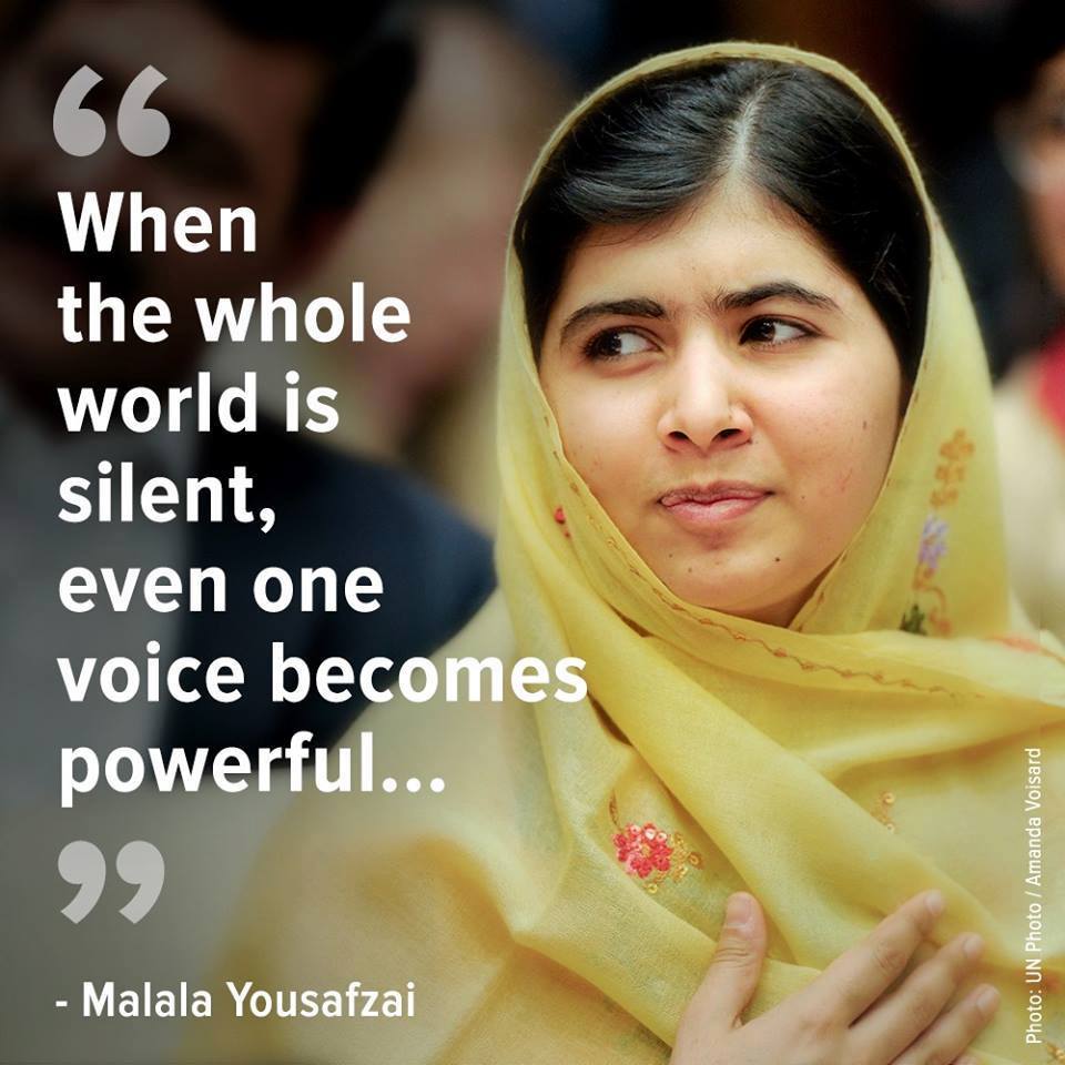 Happy 19th birthday, Malala! Thank you for speaking out for girls’ education everywhere. #MalalaDay