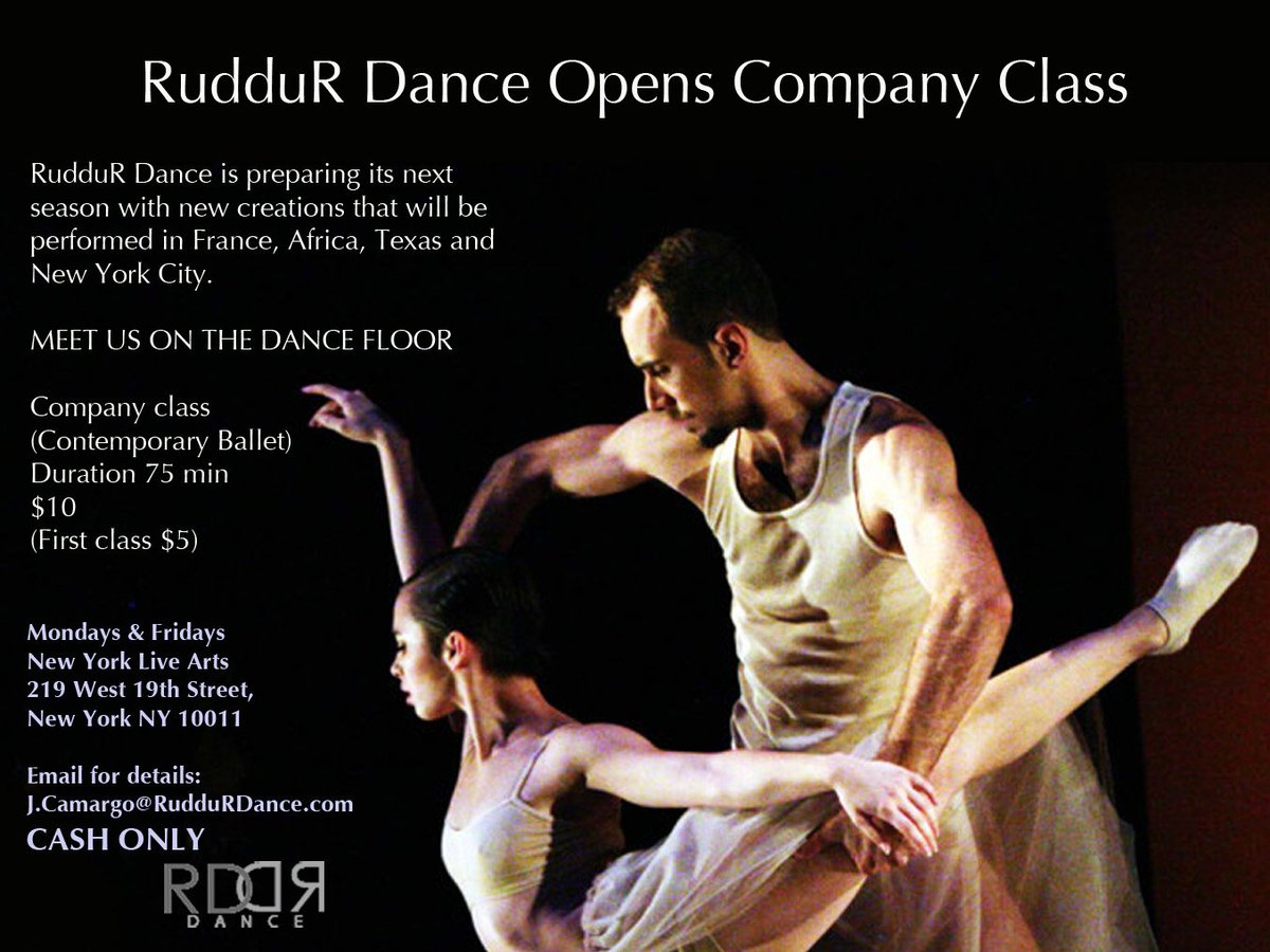 <a href="/RudduRDance/">RudduR Dance</a> wants to meet you on the dance floor.  Email Juan Camargo for details @ J.Camargo@RudduRDance.com