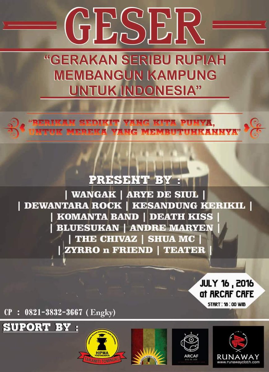 ayoh gaes buat malam minggu kalian dngan berbagi pada sesama kita yg membutuhkan 
<a href="/JogjaAda/">Jogja Binangun</a>  @zoomALOR <a href="/tribunjogja/">Tribun Jogja</a>