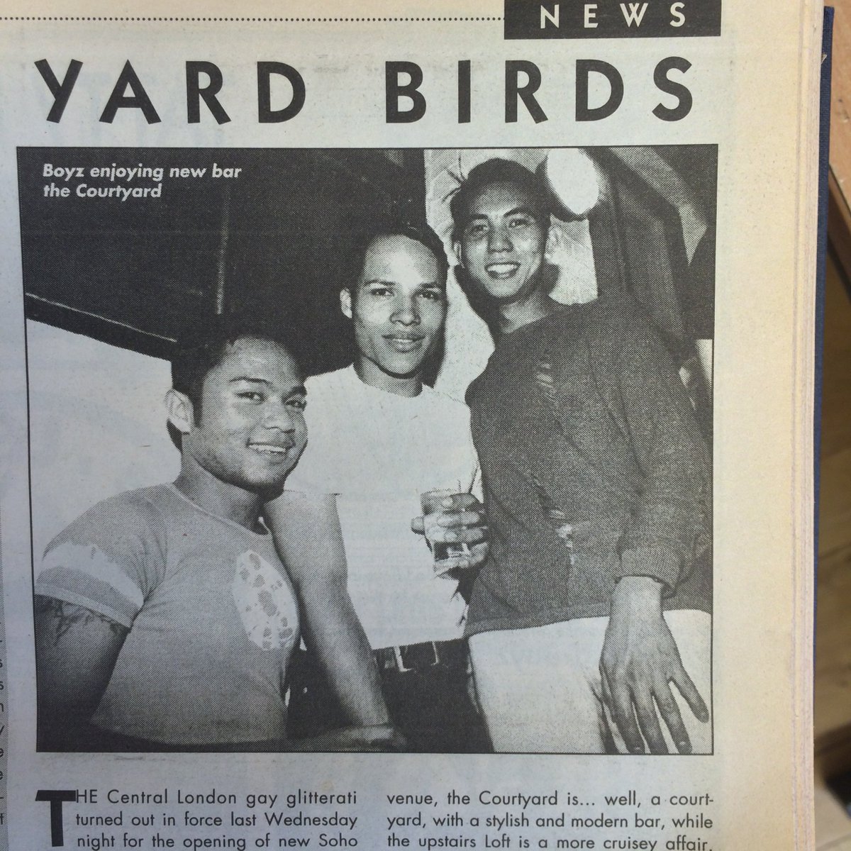 We've been looking through the archives and found some great shots from <a href="/BoyzMagazine/">Boyz Magazine</a> #SAVETHEYARD #SOHO
