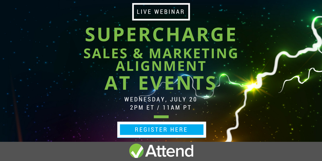 Ready to to align and #sales &amp; #marketing around events? Join us on July 20th: bit.ly/29N7rpZ #alignment