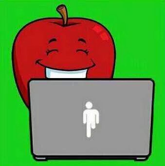 ThaFunniest's tweet photo. Apple using computer. https://t.co/Urjerwt7v2