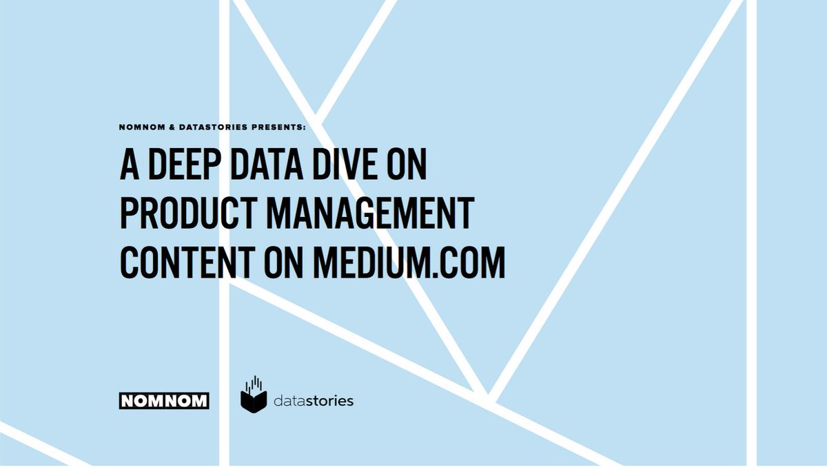 A deep data dive on #ProductManagement on <a href="/Medium/">Medium</a> in partnership with awesome <a href="/HeyNomNom/">NomNom</a> datastories.com/product-manage…