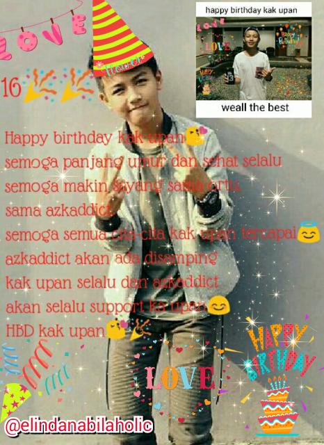 ElindaNb's tweet photo. 00:00 yeyy🎉
Selamat ulang Tahun Naufan Raid Azka. WISH YOU ALL THE BEST. WE LOVE YOU. FROM AZKADDICT❤ #azkaultah https://t.co/CXPmoy7NHk