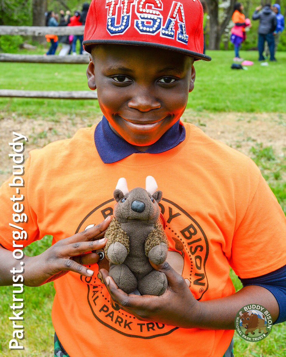 NatParkTrust's tweet photo. Did u know that purchasing a #BuddyBison for $10 provides bus transportation for one under-served student? #GetBuddy https://t.co/Bzty5atJH7