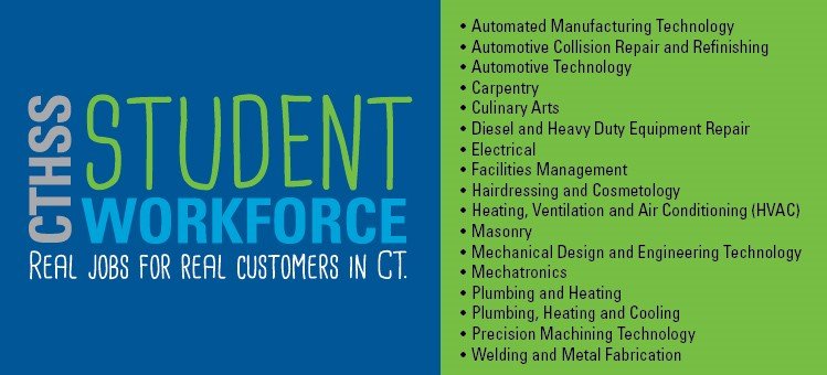 CTTechHS's tweet image. Our #StudentWorkforce can take care of your car repairs, hairdressing, electrical and more: cttech.org/studentworkfor…
