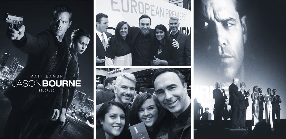 Team Posterhouse at the Jason Bourne Premiere! Delighted to have originated the international key art #JasonBourne