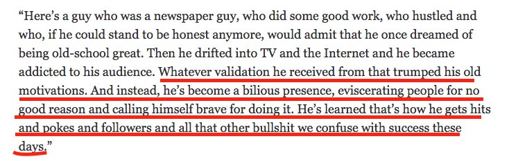 TruthSlapped's tweet image. He accused fellow writer @WhitlockJason of same thing. Pot calling kettle black.