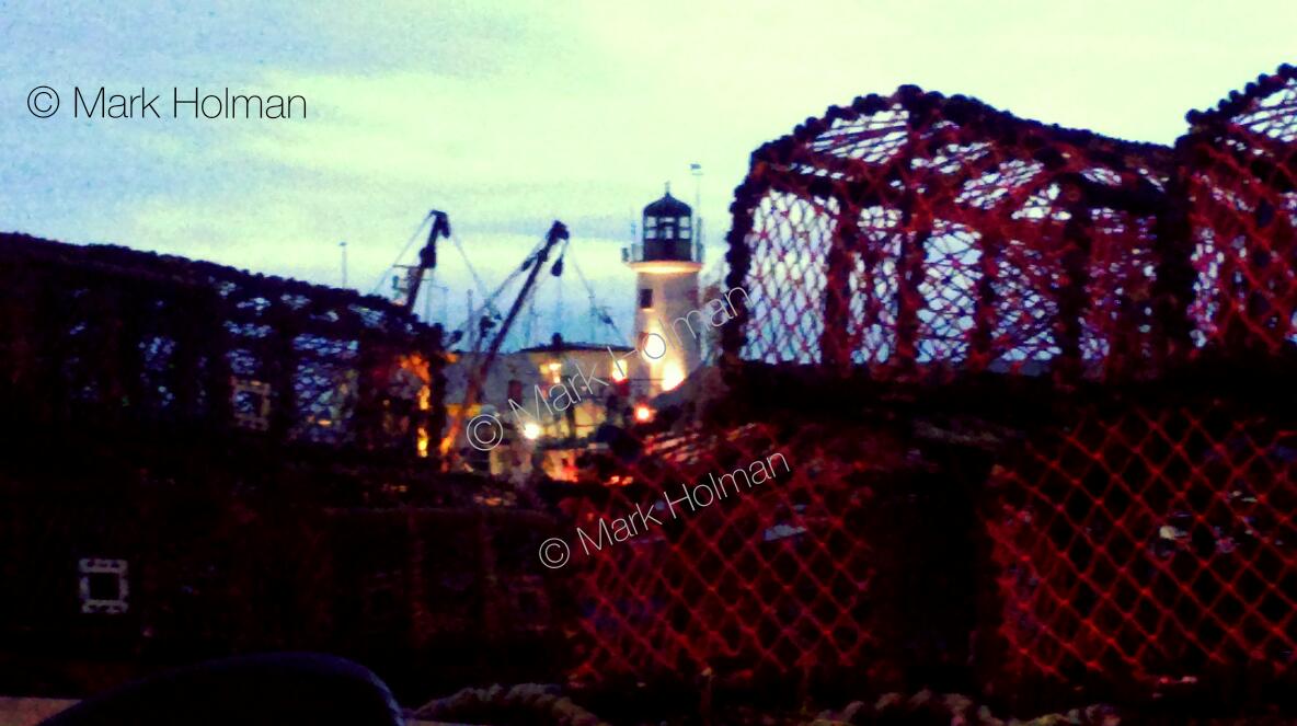 Photo taken on my mobile over the weekend. Scarborough lighthouse and lobster pots. <a href="/MadeinWakefield/">Made in Wakefield</a>  <a href="/ArtYorkshire/">Art in Yorkshire</a>