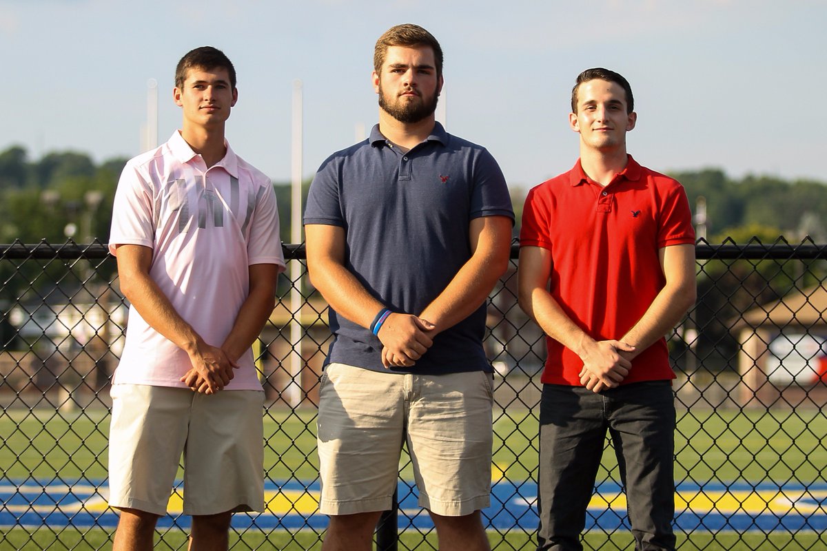 sledzib's tweet photo. Alumni Garth Estadt, Corey Bednash, and Joe Pidgeon representing the @LakelandSD Chiefs for the 2016 #dreamgame https://t.co/RxLzU16pRJ