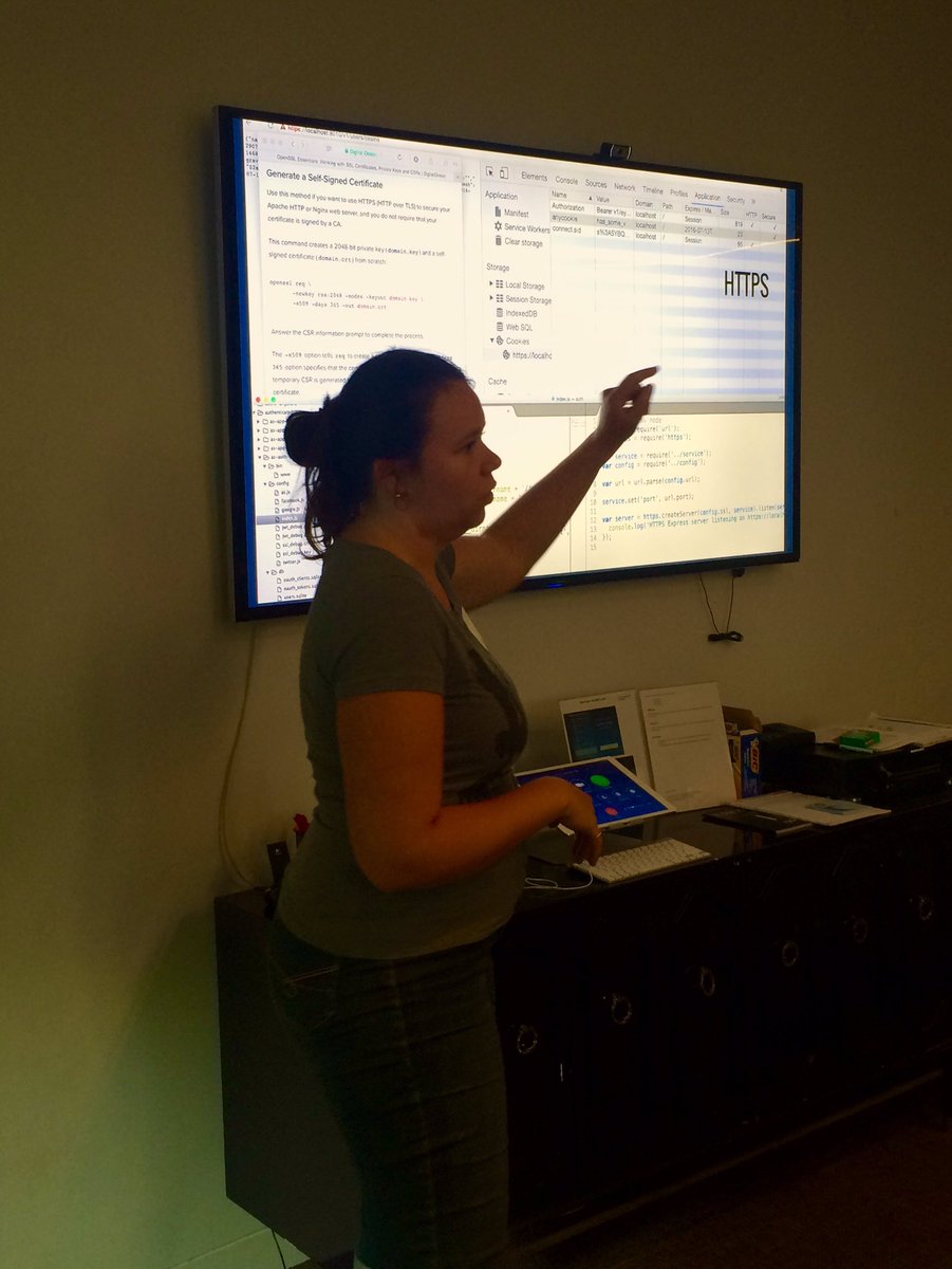 NYJavaScript's tweet image. Great turnout for our Authorization workshop #JavaScriptFundamentals
Thank you Gina for giving tonight's workshop!