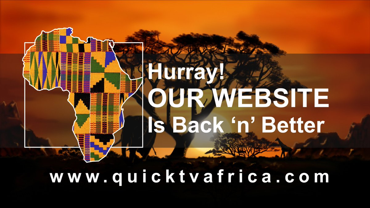 quicktvafrica's tweet image. Hurray!!! Our website is back &apos;n&apos; better. quicktvafrica.com   #sliqwiz #djhumility