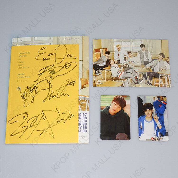 justinpaludipan's tweet photo. Extra stock Astro Autographed Album All Members Signed CD at KPOPMallUSA!!! ~k #AstroSpringUp #AstroSummerVibes https://t.co/yFOAu6DJEK