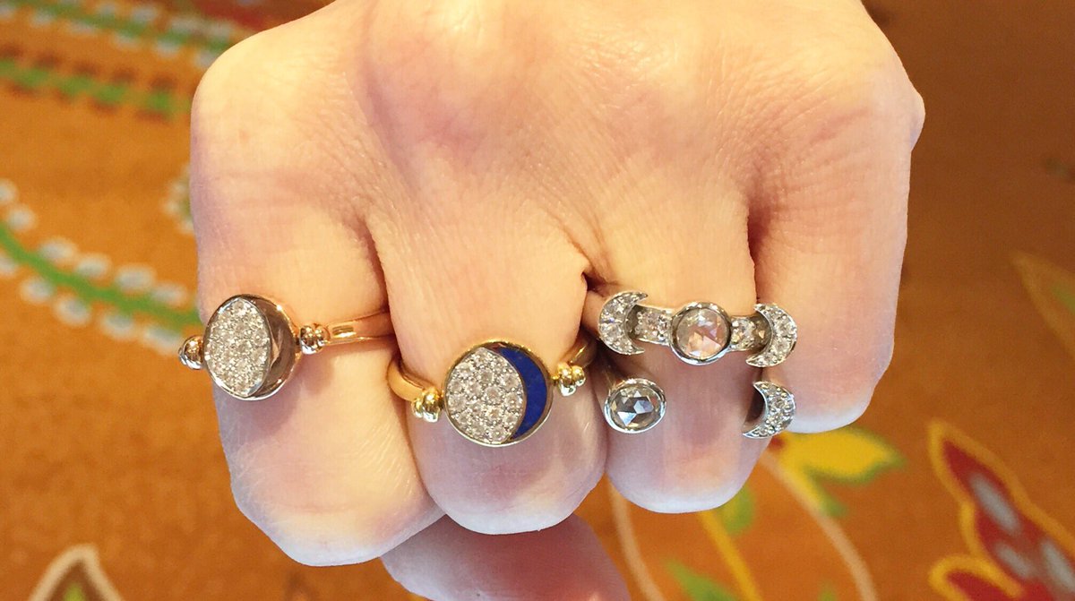1001diamonds's tweet photo. Diamond crescents from @pamelalovenyc for lunar lovers #diamondsdaily https://t.co/zuW8HK9S9v