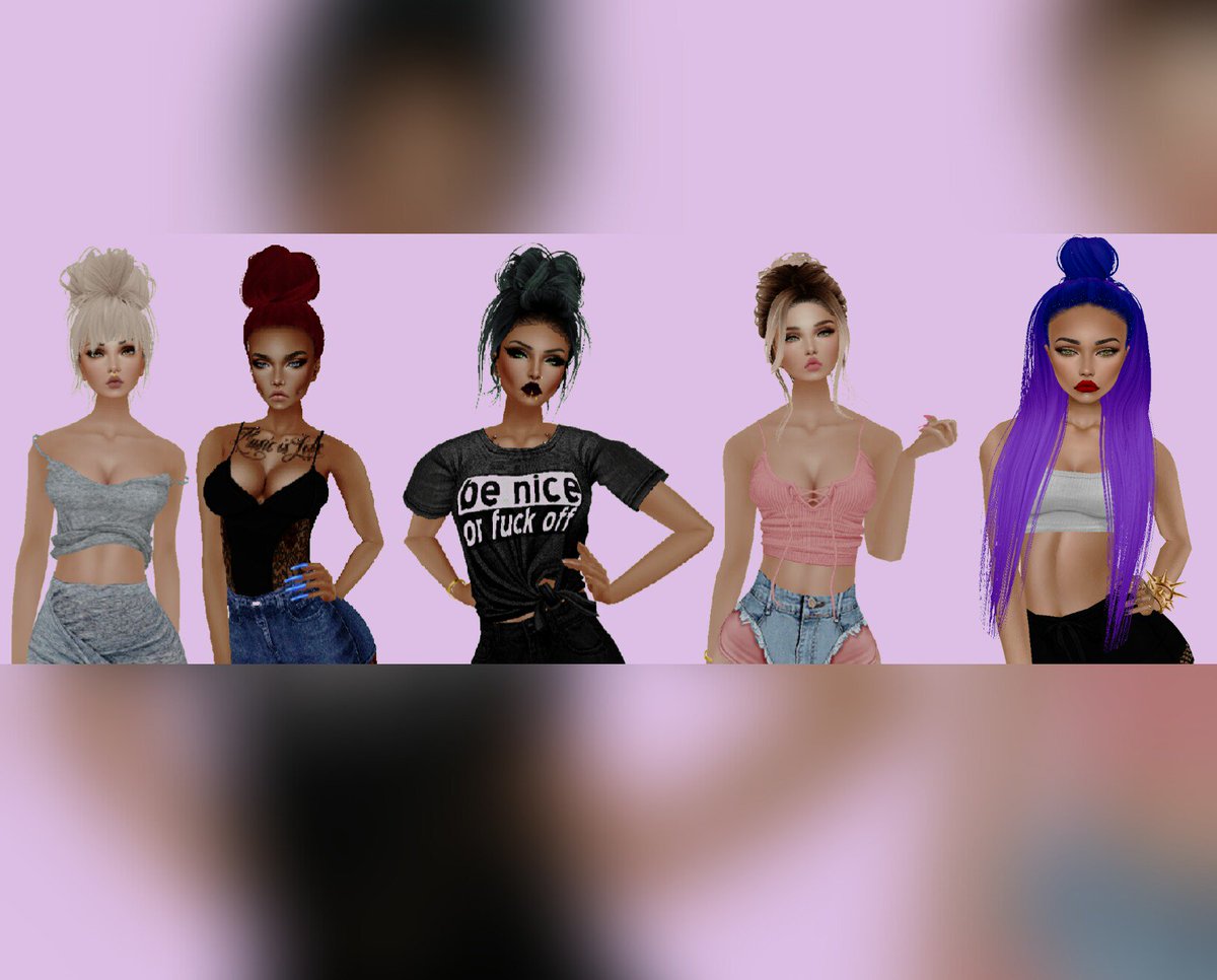 thequeenLISE's tweet photo. My friends ! ;) @chloroophylle @connassedemaude @mefietoidetyaza @Hortense_imvu https://t.co/lVfKp9i6J4