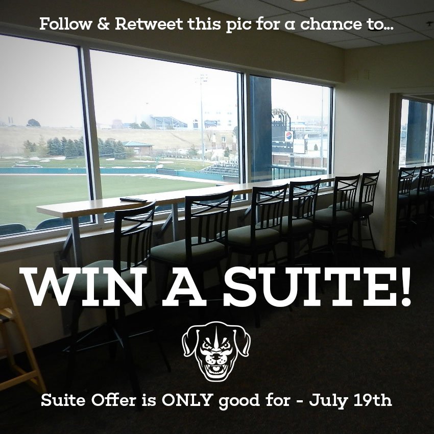 saltdogsball's tweet photo. Our Twitter Tuesday deal is pretty "SUITE"! Retweet this picture for a chance to win a suite for Tuesday July 19th! https://t.co/m3z2BsQSzK