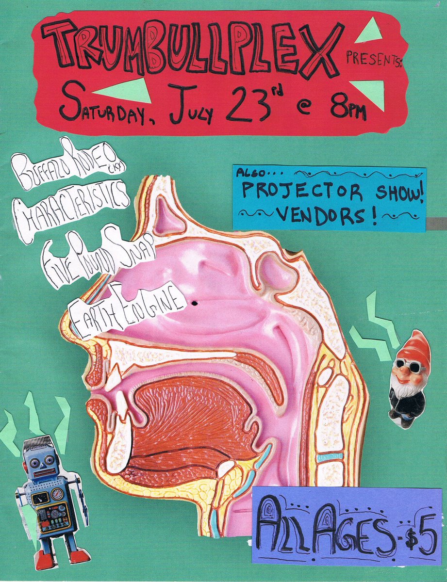 Five Pound Snap (@fivepoundsnap) on Twitter photo Sick party coming up at the ol' <a href="/trumbullplex/">Trumbullplex</a>!
w/ <a href="/BuffaloRodeo/">Buffalo Rodeo</a>, Characteristics & Earth Engine!
JULY 23 - $5 - 8pm Sick party coming up at the ol' <a href="/trumbullplex/">Trumbullplex</a>!
w/ <a href="/BuffaloRodeo/">Buffalo Rodeo</a>, Characteristics & Earth Engine!
JULY 23 - $5 - 8pm