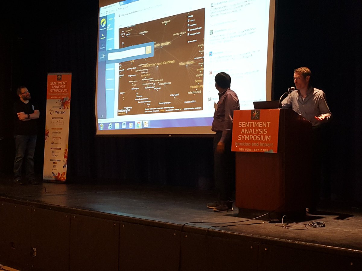 SethGrimes's tweet photo. .@AdamBlooms live-demos @bottlenoseinc with a couple of volunteers. #sas16 https://t.co/dnJBcmW53w