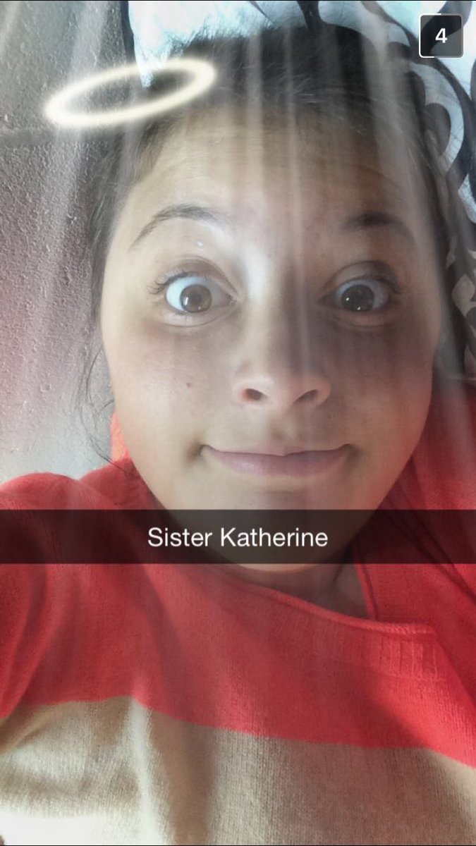 laurennchase's tweet photo. Its finally the day I can use all the great snapchats I've kept! Happy Birthday to @katieorourke8 my favorite nun✝🌻🎉 https://t.co/a8A4lfzhy7