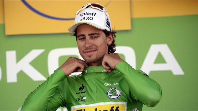 It was worth the energy today..Im wearing #greenjersey again and enjoying my well-known 2nd place. <a href="/tinkoff_team/">Tinkoff</a>