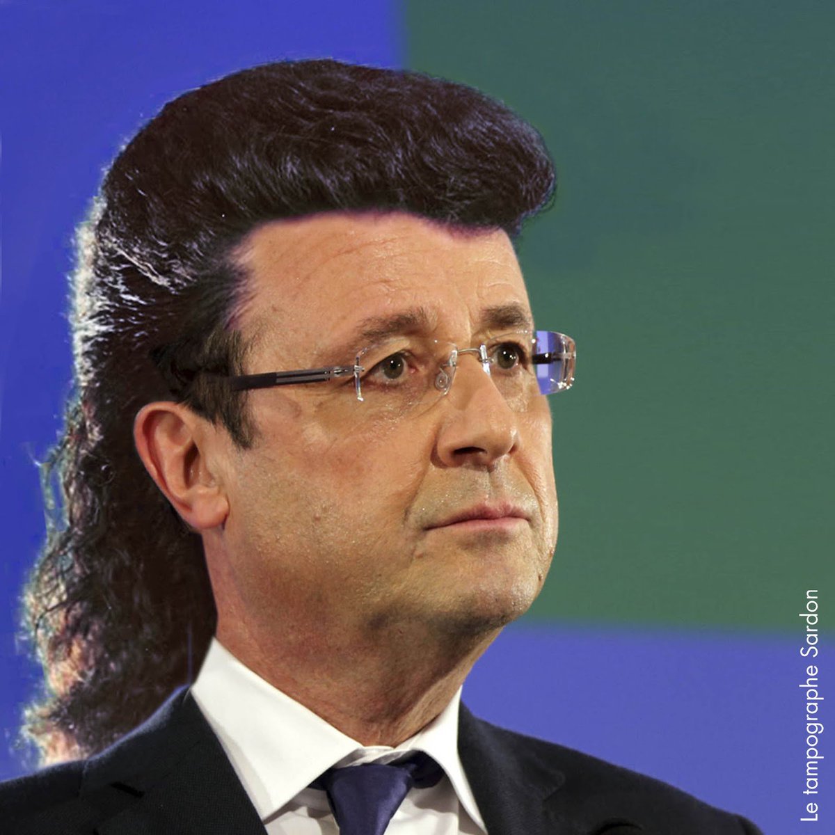 jo_delb's tweet photo. Depuis qu'il a un coiffeur à 9000 euros par mois, François Hollande est diablement bien coiffé. https://t.co/U86oAZLkTj