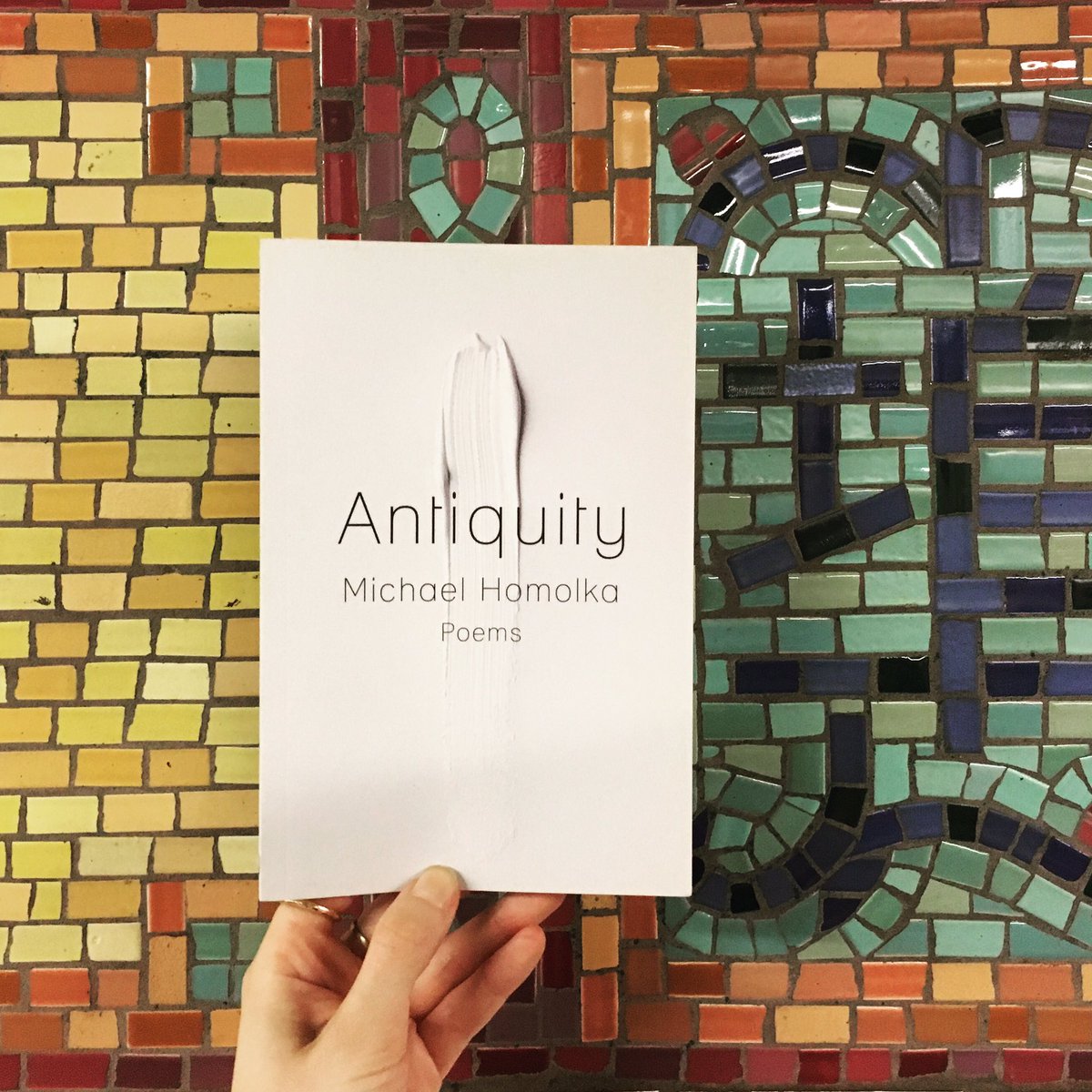 Happy pub day to Michael Homolka and ANTIQUITY, one of <a href="/LibraryJournal/">Library Journal</a>'s 13 recommended summer poetry collections!