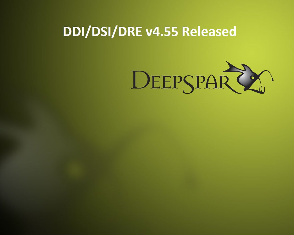 DeepSpar's tweet photo. For immediate release. #deepspar #ddi4 New DDI/DSI/DRE v4.55 update available. Read more:
https://t.co/3PFJveh2TW https://t.co/xPmXldbFQ8