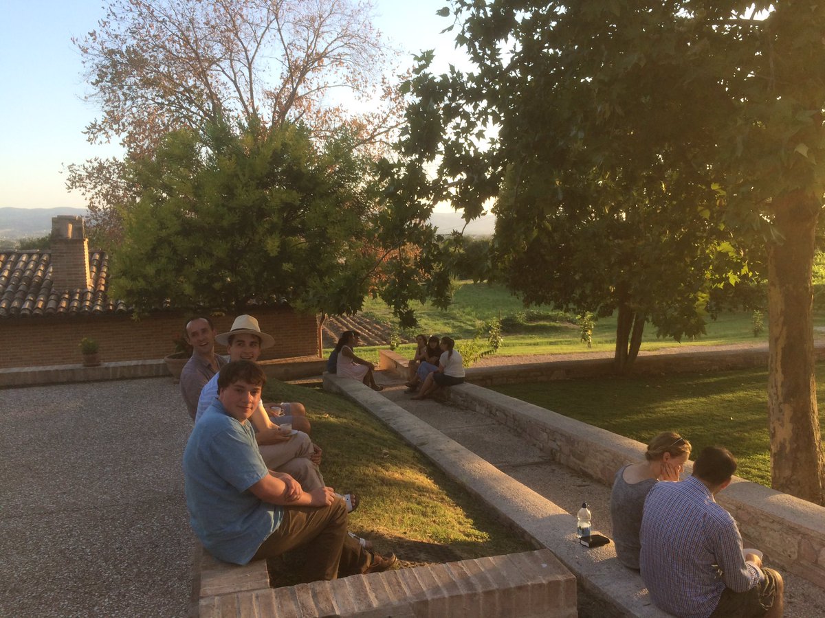 ClareChapel's tweet photo. A glorious first day of @ClareCollege #retreat at San Masseo, in Assisi. Fantastic welcome, liturgy, silence, space. https://t.co/ERfZBxLD9k