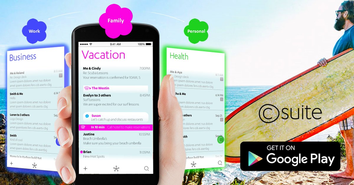cSuiteApp's tweet image. Manage every aspect of your life. 
Download the best #productivity app for free. #cSuiteApp
play.google.com/store/apps/det…