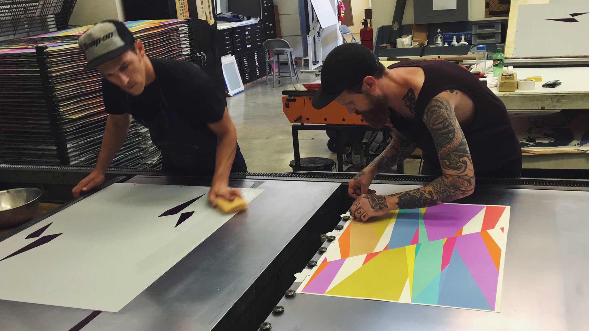Brandywine on Twitter "Working on the Odili prints today. 