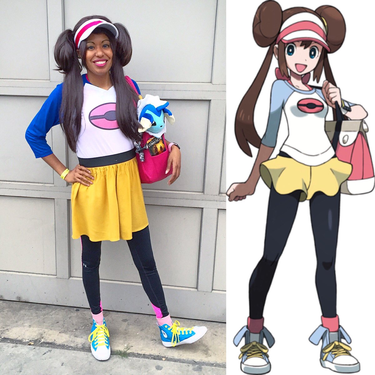 myotahime's tweet photo. I think it came out great! Right down to the #AppleWatch lol #Pokemon #pokemonrosacosplay #connecticon2016 https://t.co/zmkQMzcAyr