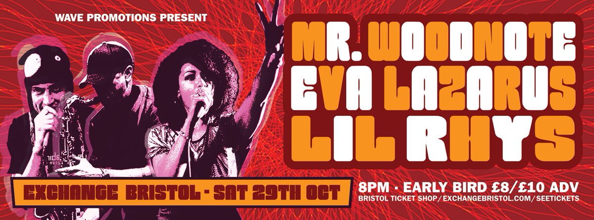 <a href="/Mr_Woodnote/">Mr Woodnote</a> <a href="/EvaLazarus/">Eva Lazarus</a> announce new show <a href="/exchangebristol/">Exchange Bristol</a>  
#earlybird Tickets here - goo.gl/rHXUgJ