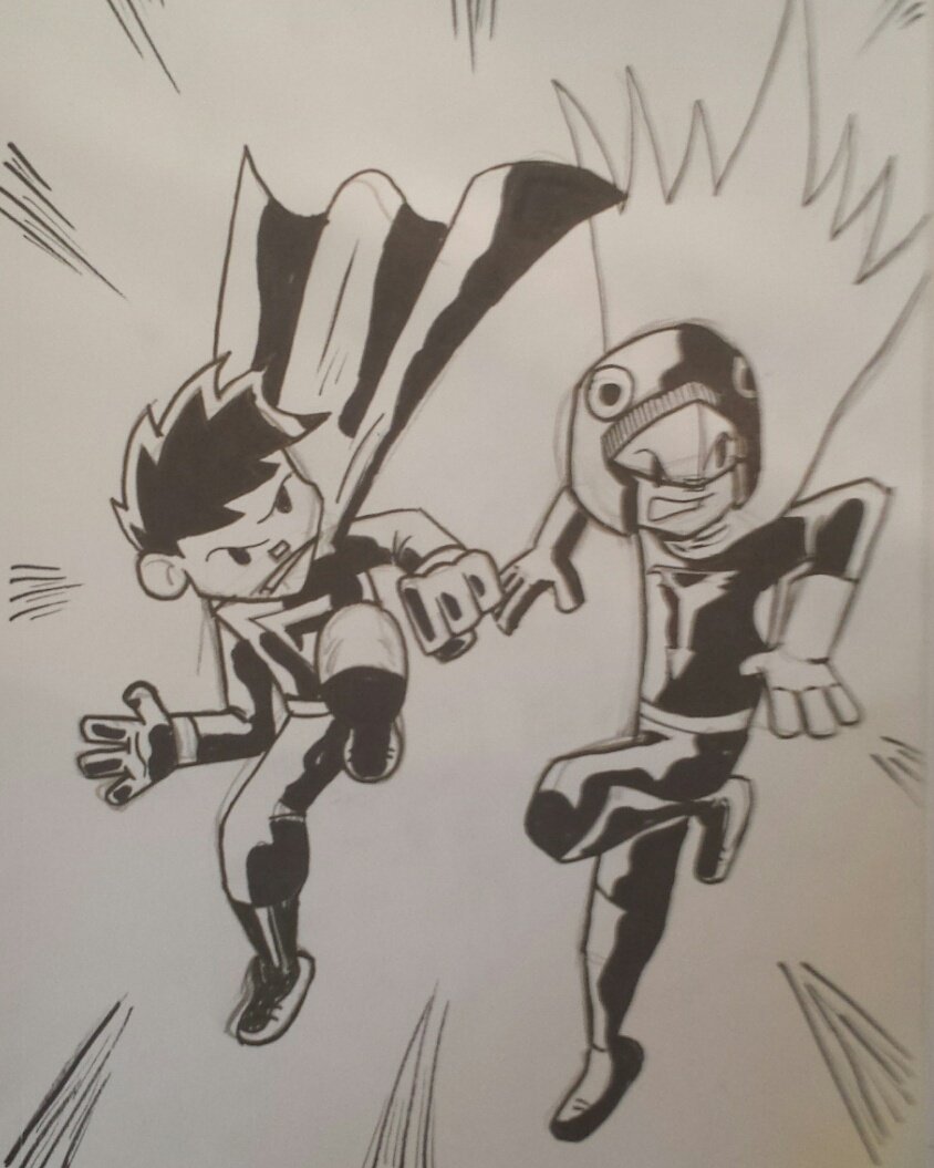 thehathimself's tweet photo. #TuesdayTeamUp #GMan and #Keyop. GMAN by @Chris_Giarrusso and Keyop from G-Force. https://t.co/fgYl8eKraS