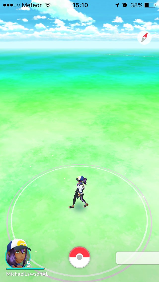 This is literally all I see. Kinda feeling like this game doesn't like country-dwellers... #PokemonGO