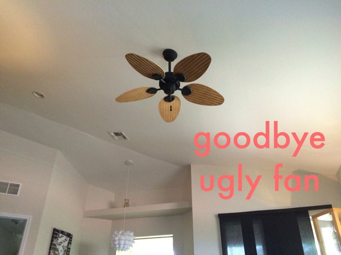 Gifts for the house! excited about this b/c I HATE that fan  wanted to change it since I bought the place