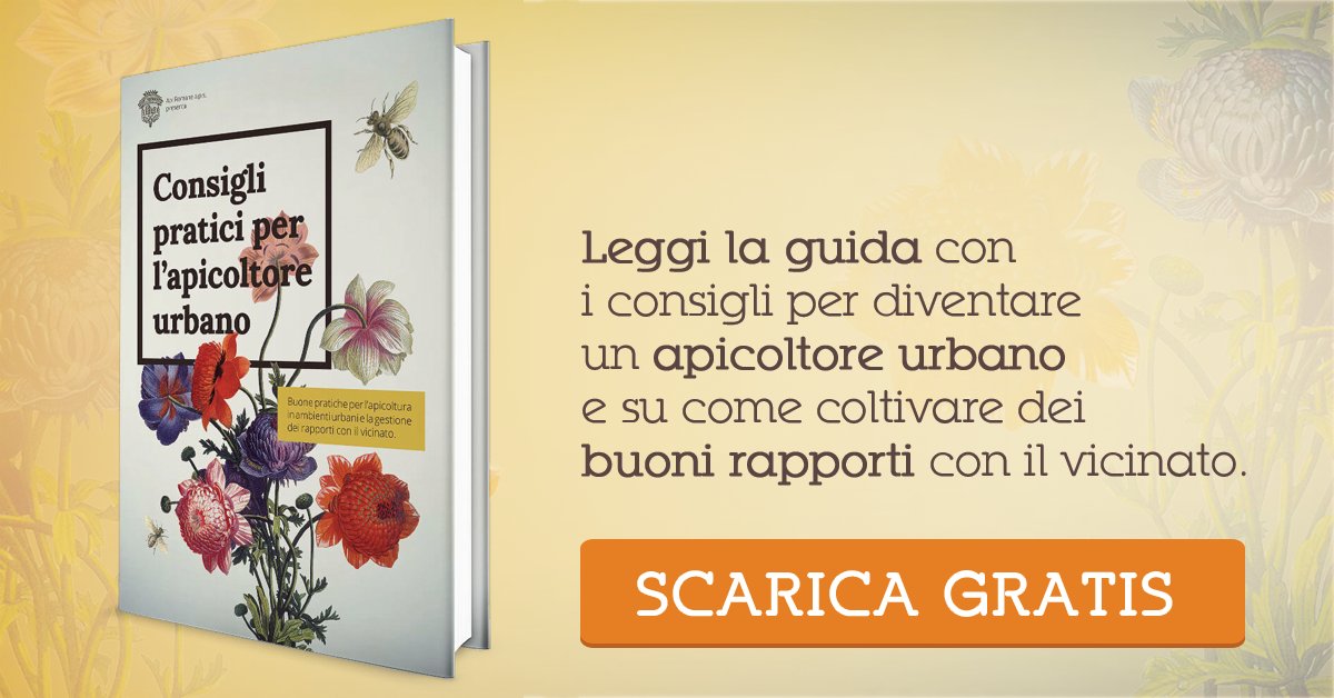 Vuoi scoprire preziosi consigli per diventare un #apicoltore urbano? Scarica gratis la guida bit.ly/ebookapicoltur…