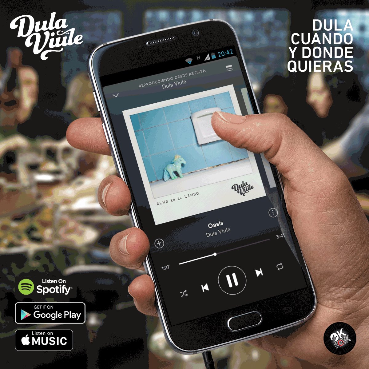 okrockprod's tweet photo. Ya podes escuchar @DulaViule en las plataformas digitales!!! Dale volumen!!! 🎸 https://t.co/ChekuL6Ndv