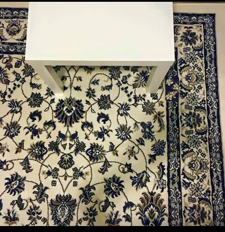 The latest thing driving the Internet crazy! A woman dropped her cellphone on this rug, can you find it? #arearug