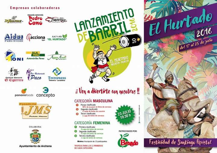 AytoArchena's tweet photo. 💬¿Y si vamos haciendo planes para las fiestas del barrio del Hurtado 🚀en #Archena? 🎡😎 Programa https://t.co/J8BGrQIUFK