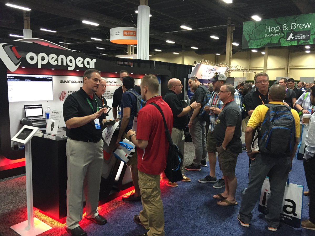 Opengear's tweet photo. Still busy in day 2. #CLUS16 #SmartOOB https://t.co/uMy74k99AG