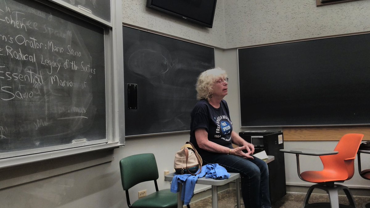 Tamyfakhoury's tweet photo. How does the #FSM help us to understand today's protests? #LynneHollander #MarioSavio @berkeleysummer #ias150 https://t.co/aFANDwAWn7