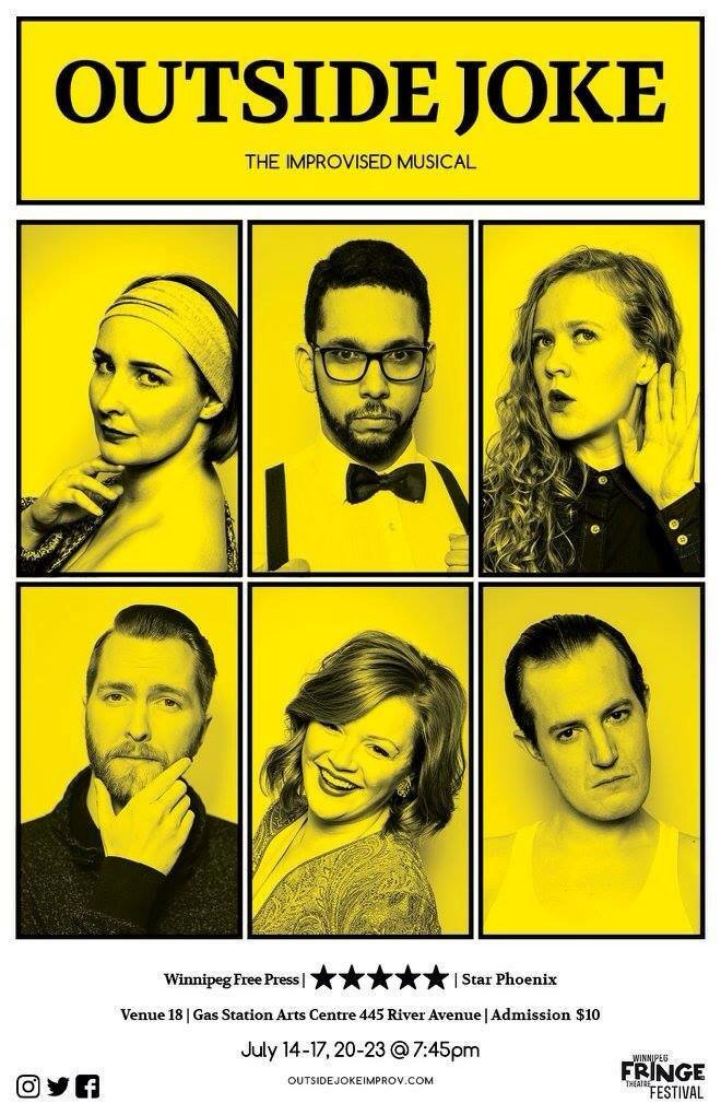 SIR_Winnipeg's tweet photo. Where you can find us #WpgFringe: Corner Of, Jonno, Old Times, @OJimprov Improvised Musical #Winnipeg See you soon! https://t.co/e72bPb5a36