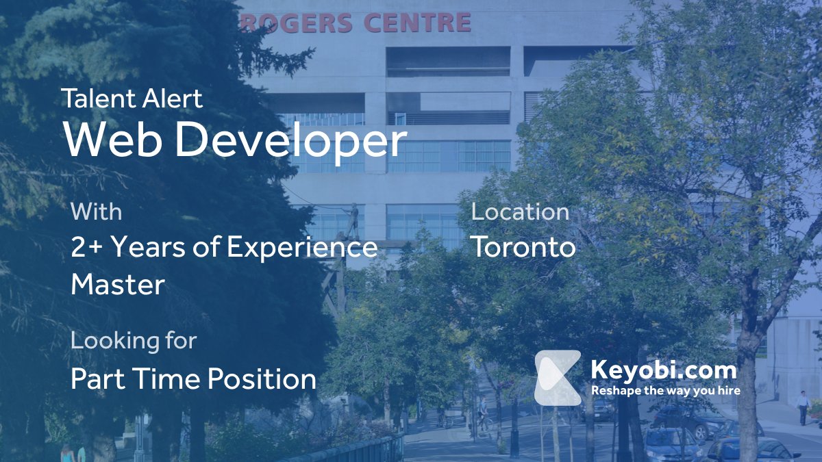 KeyobiTalent's tweet photo. Talented Web Developer with proficiency in Python ready for hire! https://t.co/w6k8ra86Ne #KeyobiTalent #Toronto https://t.co/leVYETU2nb