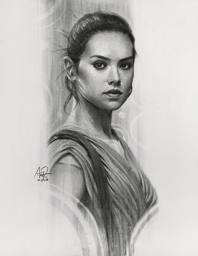 Artgerm artist #StarWars @JediInTreyning <a href="/IAmRey__/">Rey</a> <a href="/DarkSide_Rey/">Daisy Ridley</a> <a href="/ReyOfForce/">Rey of Force</a> <a href="/FeministAwakens/">Feminist Rey</a>