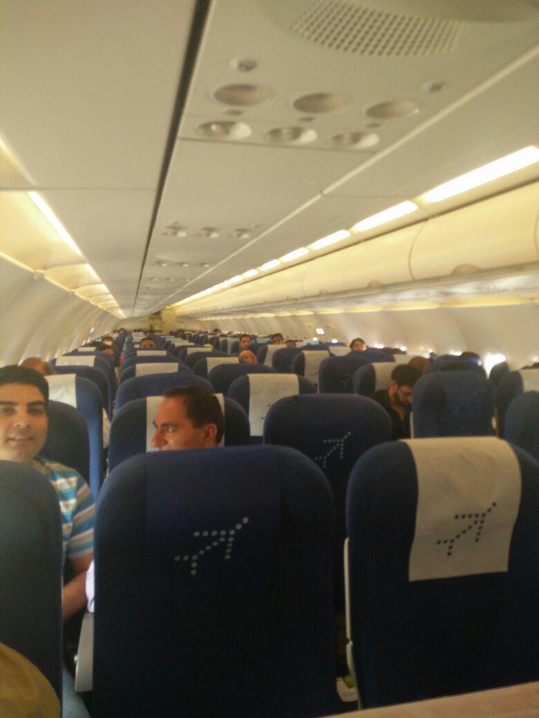 Ten days ago you couldn't get a seat on this flight to Srinagar. Today. Empty seats, worried faces.. #Kashmir 
.