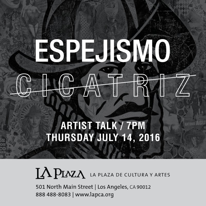 I would like to invite everyone to my artist talk at my first museum exhibit titled Espejismo / Cicatriz.