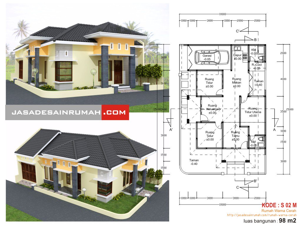 jasa desain rumah on Twitter: "desain rumah 2 tampak muka ...