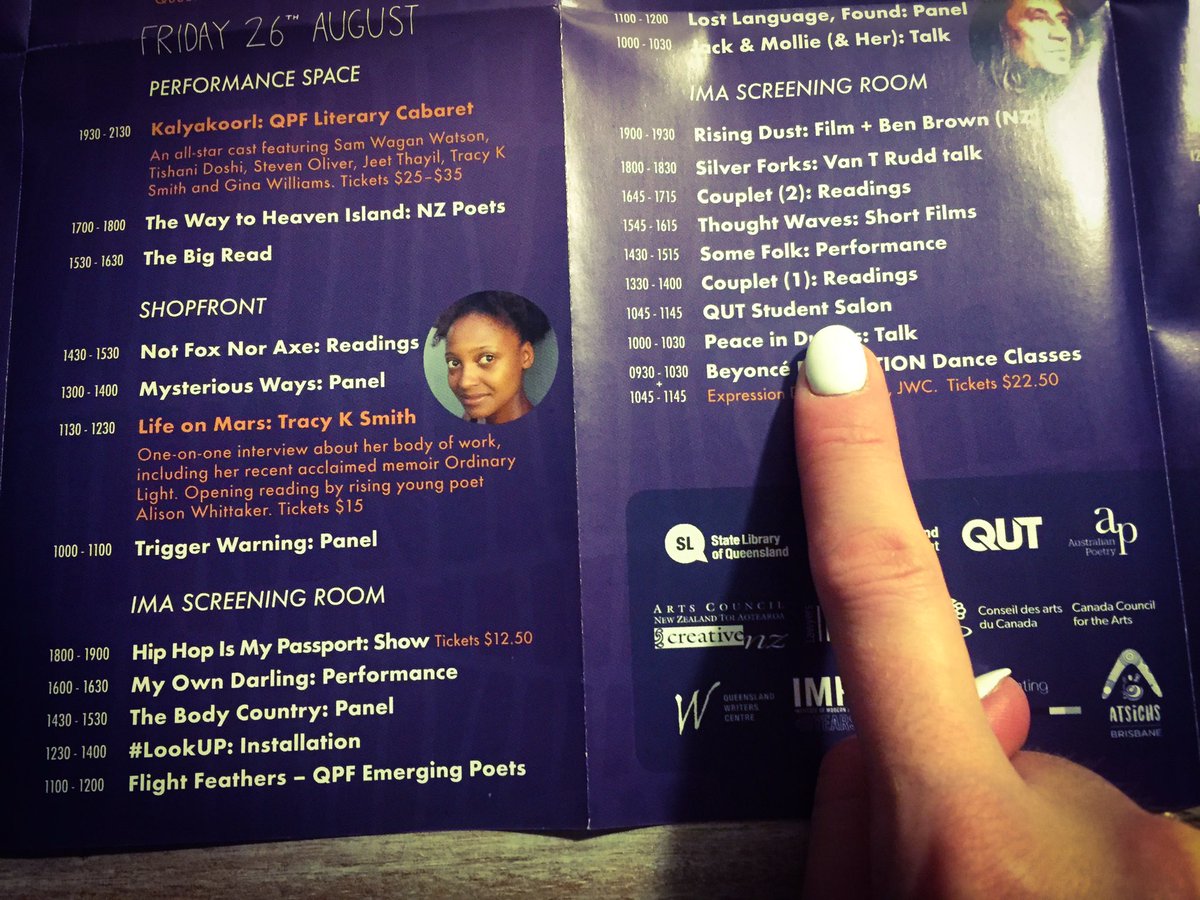 QUTLitSalon's tweet image. So excited the @QUTLitSalon is part of the official @qldpoetry program this year! #qutcreate #qutcommunicate #poetry