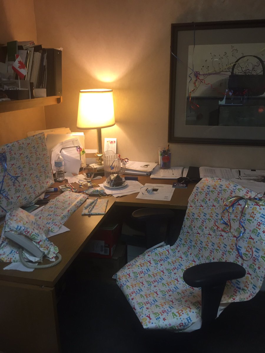 Gabsterdlr81's tweet photo. It's my boss's birthday tomorrow and we share an office... I was a little bored today. #doistillhaveajob #StayTuned https://t.co/0rKo005vas